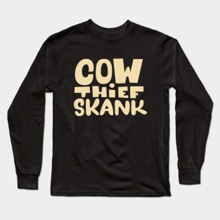 Cow thief Skank - Dub Reggae Hymne -  Lee Scratch Perry Long Sleeve T-Shirt